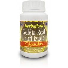 Geléia real liofilizada 45 capsulas  - Herbaflora